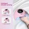 UV LED Nail Lamp, 72W Nail Dryer for Gel Polish with 24 LED Beads 3 Timer Setting, Professional Nail Light UV Nail Lamp for Gel Nails with Auto Sensor&amp; LCD Screen