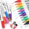 12 Pcs/Set Nail Art 3D Painted Pen Drawing Nail Point Graffiti Dotting Pen Flower Pen Hook Line DIY Nail Art Gel Nail Polish