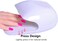 Portable Nail Fan Dryer for Nail Art Polish Gel, Quick Dry Nail Dryer Blower Machine for Nail Salons Fingernail Toenail（White）