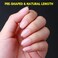 Makartt Almond Nail Tips, Extra Short Full Cover Pre-shape Fake Nails Half Matte Soft Clear Gel Nail Tips Acrylic False Nails, 12 Sizes French Press on Nail Extension Salon Home DIY 120pcs