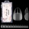 Makartt Almond Nail Tips, Extra Short Full Cover Pre-shape Fake Nails Half Matte Soft Clear Gel Nail Tips Acrylic False Nails, 12 Sizes French Press on Nail Extension Salon Home DIY 120pcs