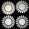 Honbay 20PCS Plastic 18 Tips False Nail Swatches Wheels Nail Art Color Polish Display Wheel for Manicure