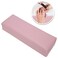 Arm Rest for Nails, Pebbled Grain Leather Nail Pillow Hand Rest for Nail Tech Acrylic Nails, Sturdy Manicure Cushion Holder for Nail Salon and Home Use (Pink)