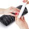Nail Pillow Hand Rest for Nails, Washable PU Leather Nail Armrest Detachable Manicure Hand Pillow Cushion Nail Art Accessories Tool for Nails Tech (Black)