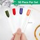 AHIER Nail Swatch Sticks, Swatch Sticks Nail Polish, Fan-shaped False Fake Nail Art Tips Sticks Polish Gel Salon Display Chart Practice Tool (100 Pack)