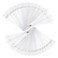AHIER Nail Swatch Sticks, Swatch Sticks Nail Polish, Fan-shaped False Fake Nail Art Tips Sticks Polish Gel Salon Display Chart Practice Tool (100 Pack)