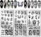 PH PandaHall 3pcs Gothic Skull Nail Stamper, 58 Patterns Horror Skeleton Flower Nail Stamping Plate Nail Art Stencils Stainless Steel Nail Image Plates for Nail Design Print Manicure Salon Halloween