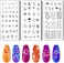 PH PandaHall 84 Patterns Moon Star Nail Stamper 12 Constellation Nail Stamping Plate Night Sky Nail Art Stencils Print Nail Stencils Stainless Steel Nail Image Plates for Nail Design Manicure Salon