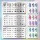 PH PandaHall 3pcs Letter Number Nail Stamping Plates, 3 Styles Alphabet Nail Stamper Typeface Nail Art Stencils Print Nail Stencils Stainless Steel Nail Image Plate for Nail Art Design Manicure Salon