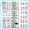 PH PandaHall 3pcs Tarot Nail Art Stamping Plate, 63 Pattern Fantasy Moth Nail Stamper Fantasy Elements Nail Stamping Plate Print Nail Stencils Stainless Steel Nail Image Plates for Nail Art Design