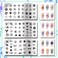 PH PandaHall 3pcs Flower Nail Stamper, Leaves Heart Nail Stamping Plate Star Nail Art Stencils Print Nail Stencils Stainless Steel Nail Image Plates for Nail Art Design Print Manicure Salon