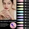 Allstarry 200 Pcs Clear &amp; Natural Nail Swatch Sticks with Ring and Numbered Tips Pointed Shaped Nail Art Polish Display Tips, False Nail Sample Sticks, Sacks of Transparent Nail Practice for Manicure