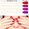 100 Pieces Nail Art Polish Display Practice Stick with Metal Split Ring Holder - Fan Shape Finger Clipper Nail Art Tips Display Swatches Nail Polish Color Board Card Plates Practice Templates