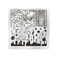 VNC 15Pcs Nail Stamping Plates Set 12pcs Nail Plates 1 nail art stamper 1scraper 1storage bag Nail Art plate Template Image Plate Stencil Set