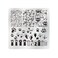 VNC 15Pcs Nail Stamping Plates Set 12pcs Nail Plates 1 nail art stamper 1scraper 1storage bag Nail Art plate Template Image Plate Stencil Set