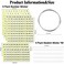 SIUSIO 250 Pcs Oval Nail Swatch Sticks with Metal Split Ring and Numbered Tips - Clear Fan-shaped Color Display for Nail Art Polish Practice