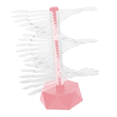 Nail Display Stand Clear Nail Sample Stick Nail Stands for Nail Art Nail Stand Display Nail Practice Holder Nail Practice Display Holders Manicure Acrylic Spiral Nail