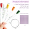 BQAN 200 Pcs Nail Swatch Sticks with Ring, Nails Art Display Nail Swatch Sticks   Nail Practice Sticks for Home or Salon Use, 4 Pack Number Stickers