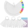 BQAN 200 Pcs Nail Swatch Sticks with Ring, Nails Art Display Nail Swatch Sticks   Nail Practice Sticks for Home or Salon Use, 4 Pack Number Stickers