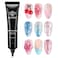 Modelones 3D Nail Gel Art, Sculpting Gel Glue for Molding, Drawing, Nail Charms &amp; Gems, Chrome Powder and Rhinestone Design No Wipe, U V Light Cured Salon &amp; DIY Use
