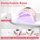 Gellen UV Light for Nails, 268W UV Nail Lamp Professional Fast Curing Nail Dryer, LED Nail Lamp with 4 Timers, 66 LED Beads, UV Nail Light for Gel Nails Acrylic Nails