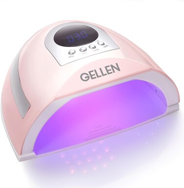Gellen UV Light for Nails, 268W UV Nail Lamp Professional Fast Curing Nail Dryer, LED Nail Lamp with 4 Timers, 66 LED Beads, UV Nail Light for Gel Nails Acrylic Nails