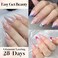 UNA GELLA Medium Almond Gel Nail Tips 504pcs Full Matte Soft Gel Almond Shape Nail Tips Half Cover Clear Gel x Tips for Nail Art Press On Nails, Almond Fake Nails 12 Sizes, Nail Extensions