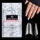 UNA GELLA Medium Almond Gel Nail Tips 504pcs Full Matte Soft Gel Almond Shape Nail Tips Half Cover Clear Gel x Tips for Nail Art Press On Nails, Almond Fake Nails 12 Sizes, Nail Extensions