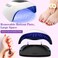 320W UV LED Nail Lamp, Professional UV Nail Dryer Light for Gel Nails with 72 Beads, Fast Curing Gel Polish Lamp Auto Sensor 4 Timer Setting Portable Nail Art Drying Tools for Fingernail/Toenail