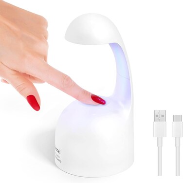 Mini Uv Light for Gel Nails, Uv Led Nail Lamp, False Nail Extension Design, Nails Dryer, Low Heat Mode.