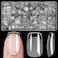 LoveOurHome 600pc Coffin Gel X Nail Tips Short Clear Fake Nail Full Cover Clear XS Soft Gel False Artificial Fingernails Soft Gel X Nails Tips for Gel Acrylic Nail Extension Press on Nails Making
