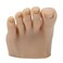 Practice Fake Training Foot, Soft Silicone Fake Foot Model, Realistic Prosthetic Manicure Tool for Tattoo, Nails Sketch, Nail Art Beginners, Training Display, Salon, Dark Skin