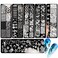 SILPECWEE 6Pcs Nail Stamp Plates Heart Natural Flower Ocean Design Nail Stamping Templates Manicure Salon&amp;DIY Accessories