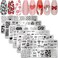 SILPECWEE 6 Pieces Valentine's Day Nail Stamp Nail Stamping Plate Holiday Heart Nails Design Nail Stencils Nail Art Template Nail Polish Stamp Tools Nail Art Accessories for Acrylic Nails