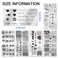 DANNEASY 6 Pieces Heart Nail Stamping Plate for Valentine's Day Nail Stamps Stencils Nail Art Stamping Kit Plates for Nails Design Manicure Template Tools Acrylic Nail Accessories