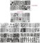 WOKOTO 6Pcs Flower Nail Stamping Plates For Nails Mix Size Image Spring Summer Flowers Leaves Nail Templates Nail Stencils For Nails Art Stamping Kit Nail Stamp Plates Set Printing Tools For Nail Art