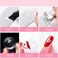WOKOTO 6Pcs Flower Nail Stamping Plates For Nails Mix Size Image Spring Summer Flowers Leaves Nail Templates Nail Stencils For Nails Art Stamping Kit Nail Stamp Plates Set Printing Tools For Nail Art