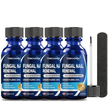 4Pcs Toenail Fungus Treatment, 25% Undecylenic acid, Nail Fungus Treatment for Toenail, Toe Nail Fungus Treatments, Nail Fungus Treatment, Nail Fungus Treatment Extra Strength