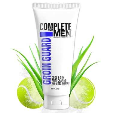 Groin Guard Anti Chafing Cream: Talc Free, Aluminum Free, Natural Odor Control, Anti Fungal Cream for Men, Non Greasy, Cool &amp; Dry, Friction Defense, Chafe Protect for Private Parts