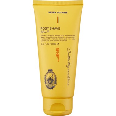 SEVEN POTIONS Post Shave Balm for Men &ndash; Calms Skin Irritation, Retains Moisture &ndash; Soothing, Hydrating, Lightweight Formula &ndash; Natural, Vegan, Cruelty-Free Aftershave Lotion (3.4 FL OZ)