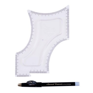 Shaping + Styling Tool for Men, Clear Guide with Barber Pencil to use with Trimmer or Razor for Beard, Hairline, Mustache, &amp; Faces, The Cut Buddy