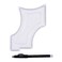 Shaping + Styling Tool for Men, Clear Guide with Barber Pencil to use with Trimmer or Razor for Beard, Hairline, Mustache, &amp; Faces, The Cut Buddy