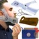 Beard Shaping Kit - Grooming Tools for Men - Adjustable Lineup Template, Premium Wooden Comb, Laser Sharpening Scissors, All in Hygiene Travel Case