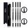 Instant Beard Filler Pen Kit for Men (Dark Brown, Set of 4) - Full Beards Waterproof Pencil Liner and Easy Beard Filling