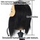 6" Male Mannequin Head with Beard 100% Human Hair Haircut Manikin Head for Cosmetology Straight Thick Hair Doll Head with Human Hair with Stand Practice Cutting Styling (6 Inches Beard 1B#)