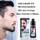 Men's Mustache &amp; Beard Dye for Gray Hair Coverage - Natural Black Color in 5 Minutes, Easy Application Shampoo for Facial Hair 200ml