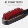 Heated Beard Brush, Electric Mini Beard Straightening Comb Design, Multifunctional Hair Straightener Comb Electric Comb for Hair Combs Beard Straightener Brush for Men(Us)