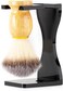Teensery Black Acrylic Razor and Shaving Brush Stand Holder Razor Brush Base Beard Clean Shaver Kit for Men