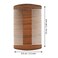 3 Pieces Natural Sandalwood Wooden Dual Action Beard and Mustache Combs with Faux Leather Cases (Brown)