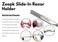 Razors For Men Shave Straight Razor Shaving Rasierer Rasurar Cuchilla Maquina RED + 10 Blades Disposable (White)